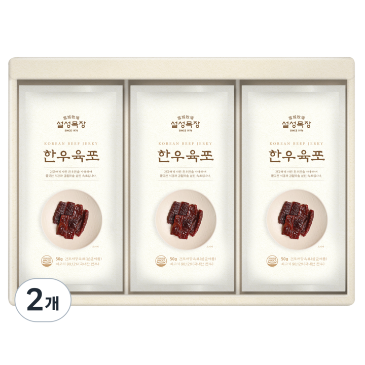 설설목장 명품 육포 선물세트, 300g, 2개