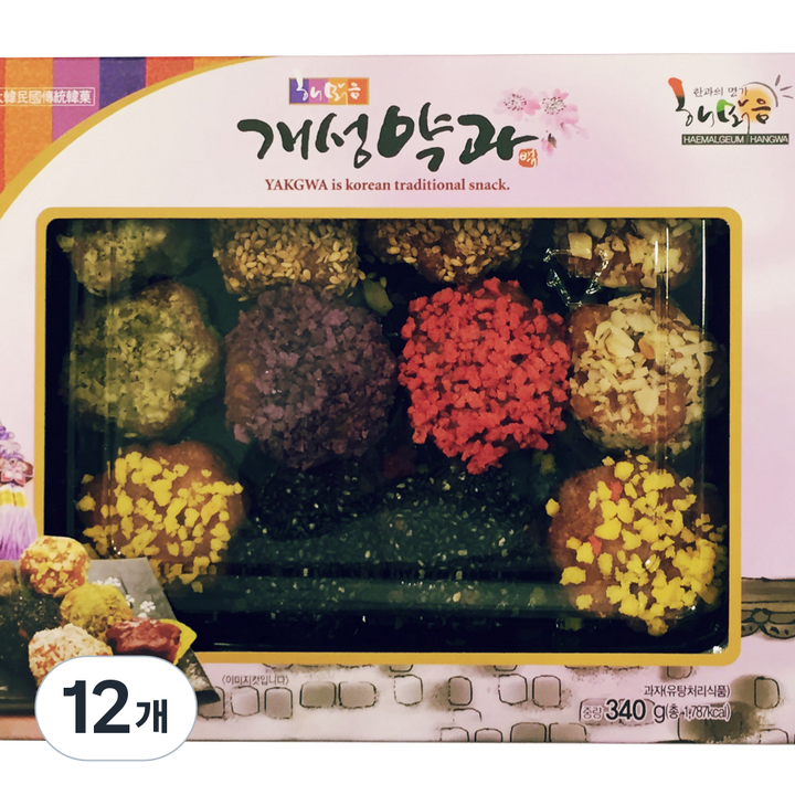 [해맑음] 개성 약과, 340g, 12개