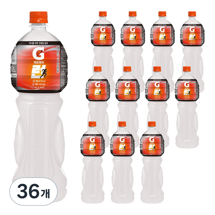 게토레이 런 스포츠 음료, 36개, 1.5L