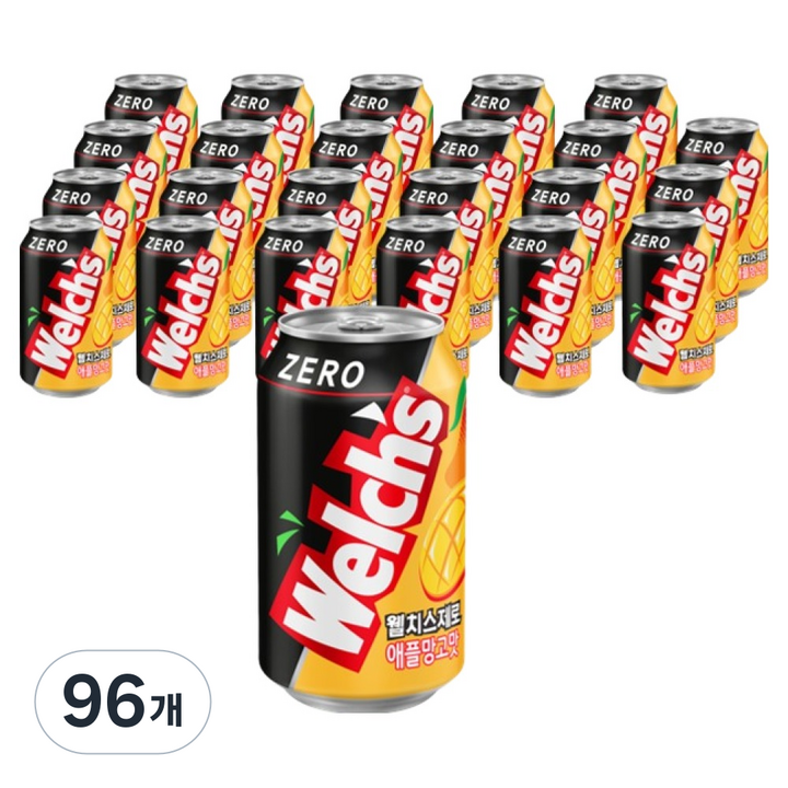 웰치스 제로 애플망고맛, 96개, 355ml