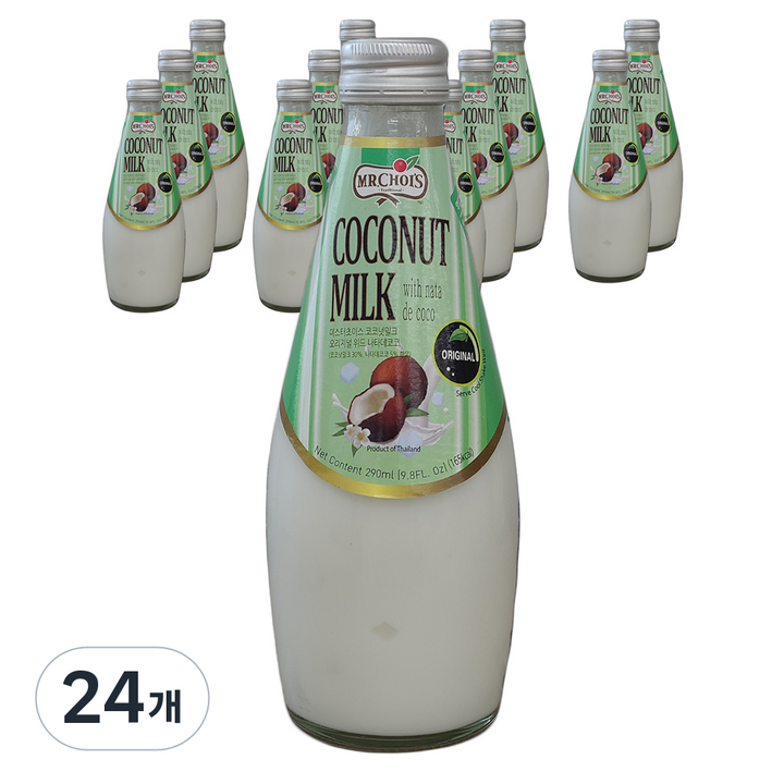 미스터초이스 코코넛 밀크 오리지널 주스, 290ml, 24개