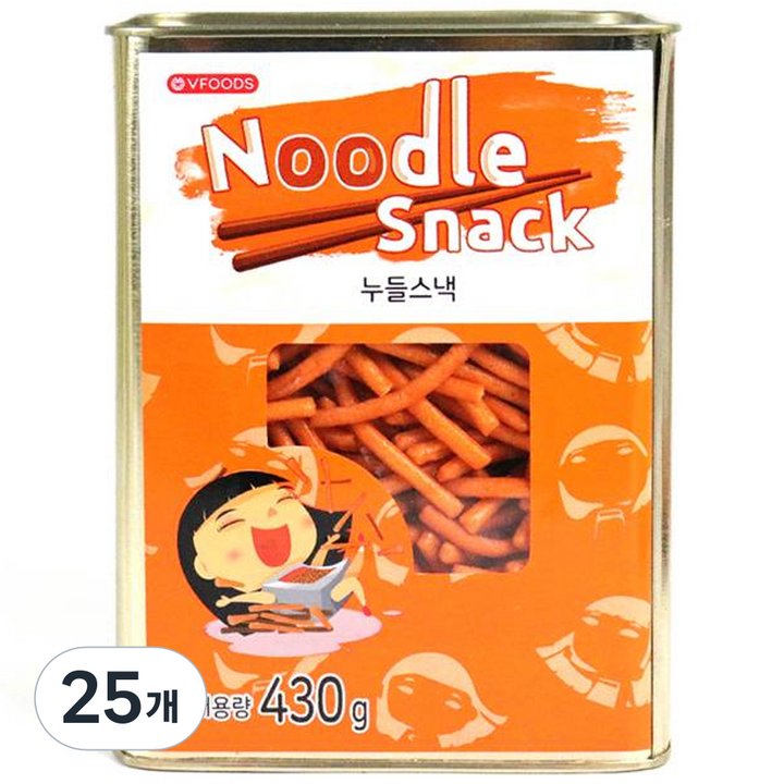 틴케이스 누들스낵, 430g, 25개