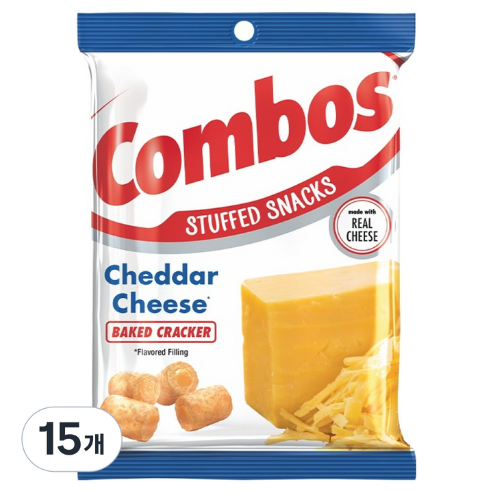 콤보스 체다치즈 베이크드 크래커, 178.6g, 15개