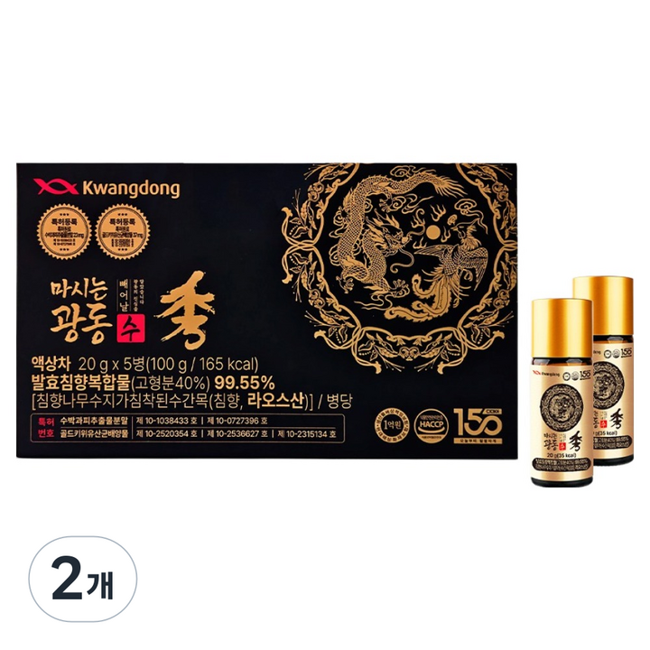 광동제약 디데이 150 마시는 광동 수, 20g, 10개