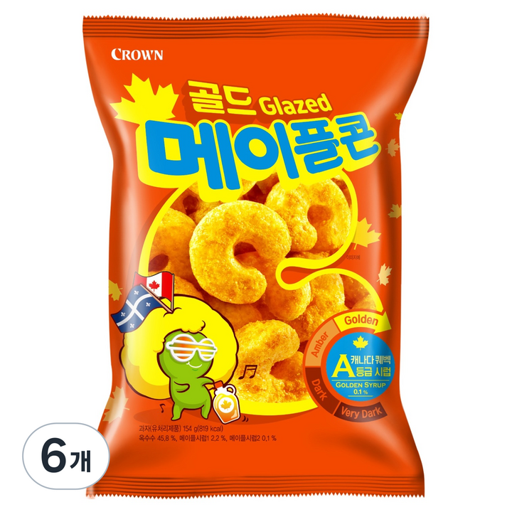 크라운 골드 메이플콘, 154g, 6개