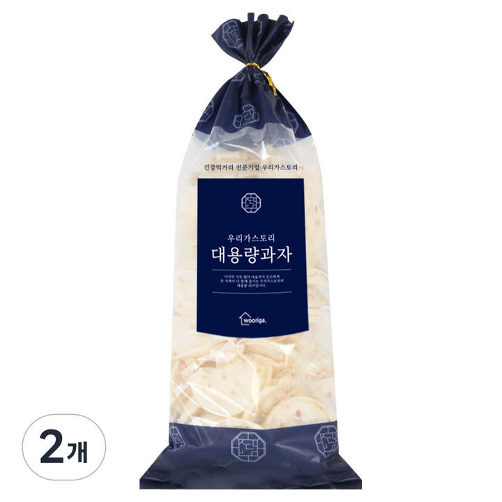우리가스토리 구운 현미 누룽지 통곡물 쌀과자, 500g, 2개