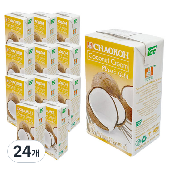 차오코 코코넛 크림 클래식 골드, 250ml, 24개