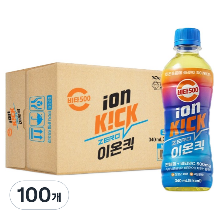 비타500 이온킥, 340ml, 100개