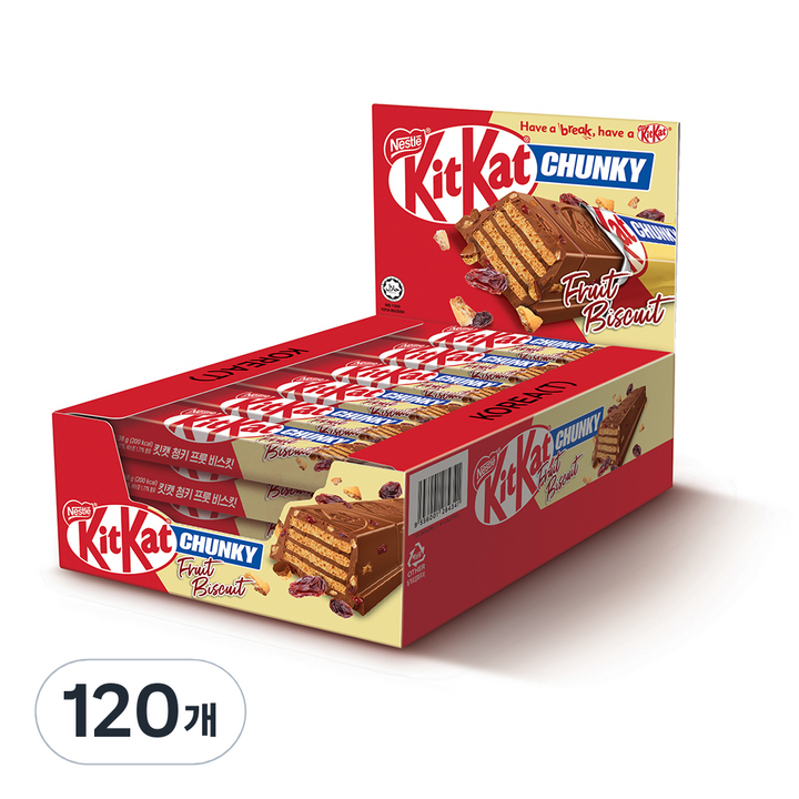 KitKat 청키 프룻비스킷, 38g, 120개
