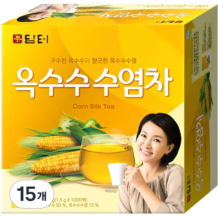 담터 옥수수 수염차, 1.5g, 100개입, 15개