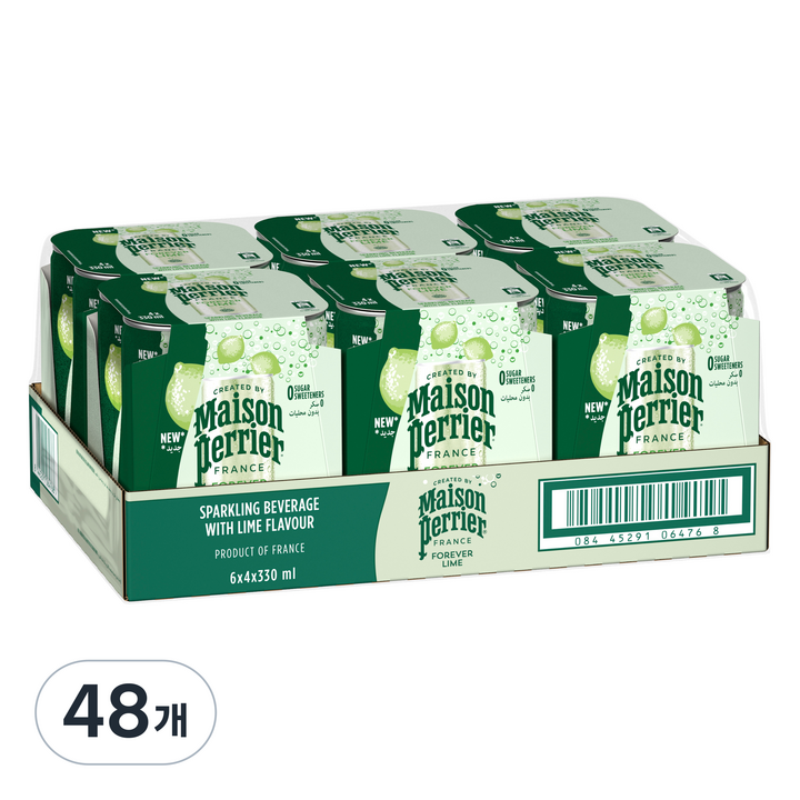 메종페리에 라임 캔 탄산음료, 330ml, 48개