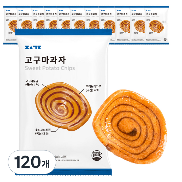 편식공장 고구마과자, 70g, 120개