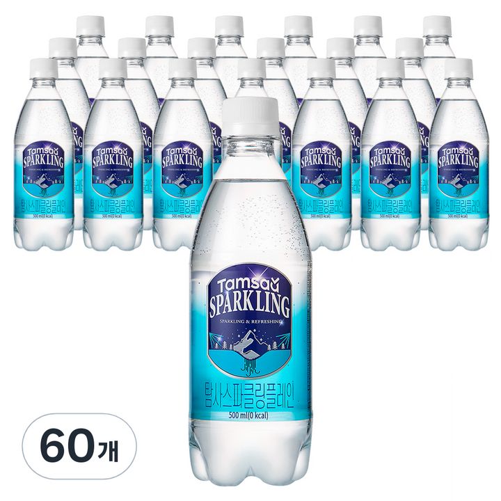 탐사 스파클링 플레인, 500ml, 60개
