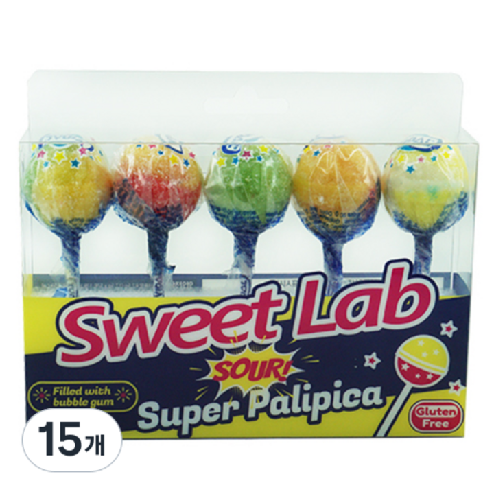 스위트랩 슈퍼 팔리피카 버블껌 캔디 17.5g x 5p 세트, 87.5g, 15개