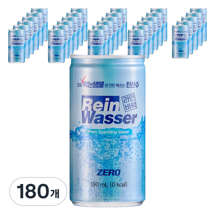 라인바싸 플레인 탄산수, 190ml, 180개