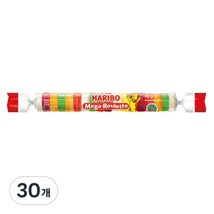 하리보 메가룰렛 젤리, 45g, 30개