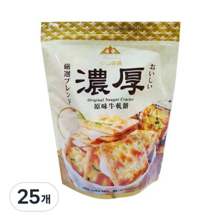 밤부 오리지널 누가크래커, 140g, 25개