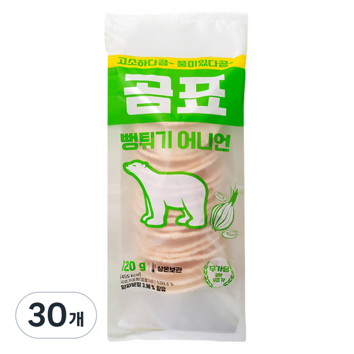 곰표 뻥튀기 어니언, 120g, 30개