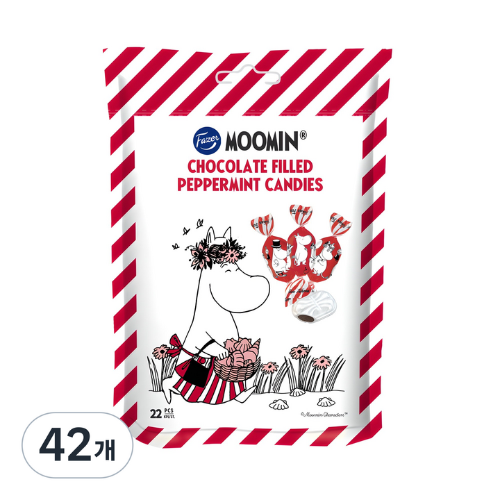 파제르 무민 페퍼민트 캔디, 120g, 42개