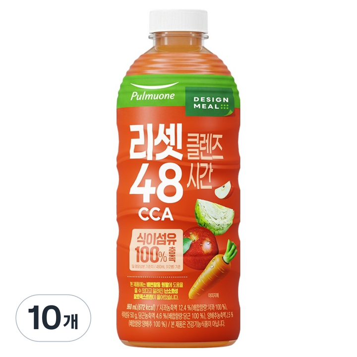 풀무원 리셋클렌즈 48시간 CCA주스, 10개, 960ml