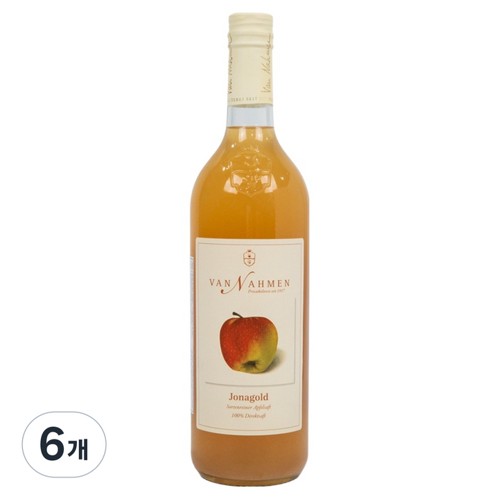 반나멘 유기농 조나골드 사과주스, 6개, 750ml