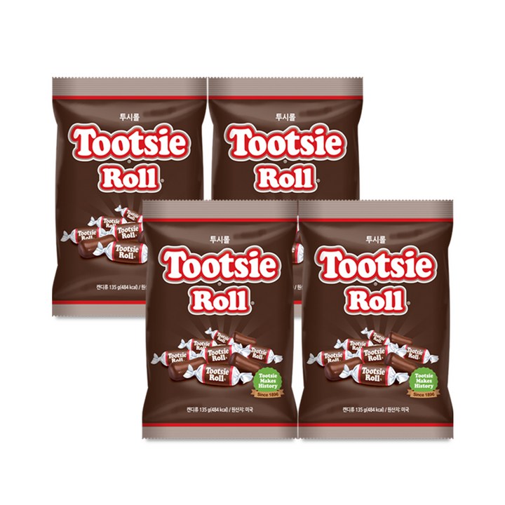 투시롤 캔디, 135g, 4개