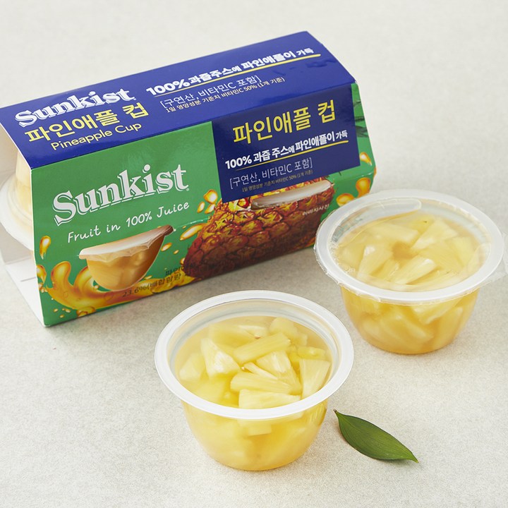 썬키스트 파인애플 컵, 4개, 113g