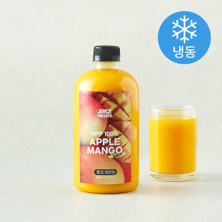 주스프레스드 HPP 100% 애플망고주스 (냉동), 1개, 500ml