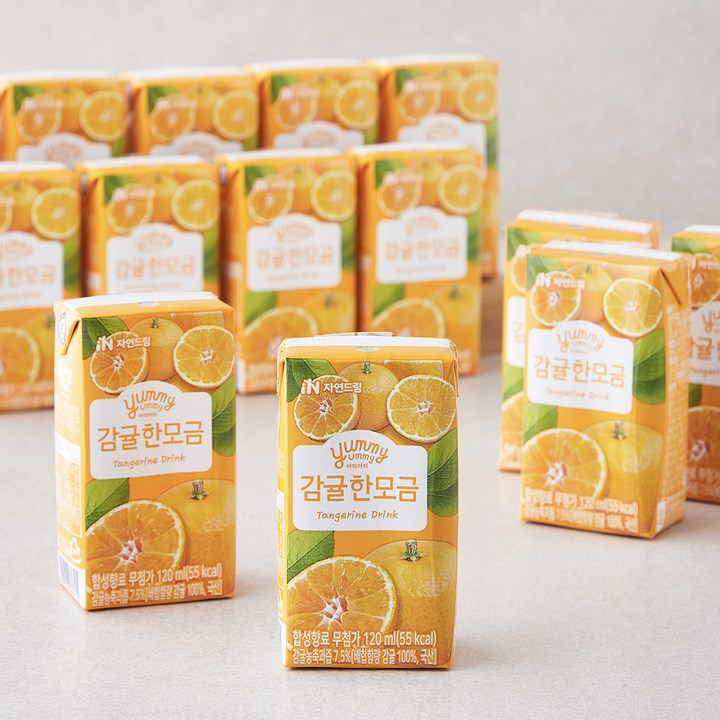 자연드림 감귤한모금, 120ml, 24개