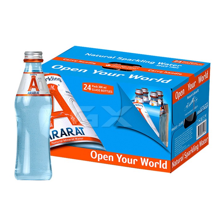 아라랏 스파클링 미네랄 워터 탄산수, 24개, 300ml