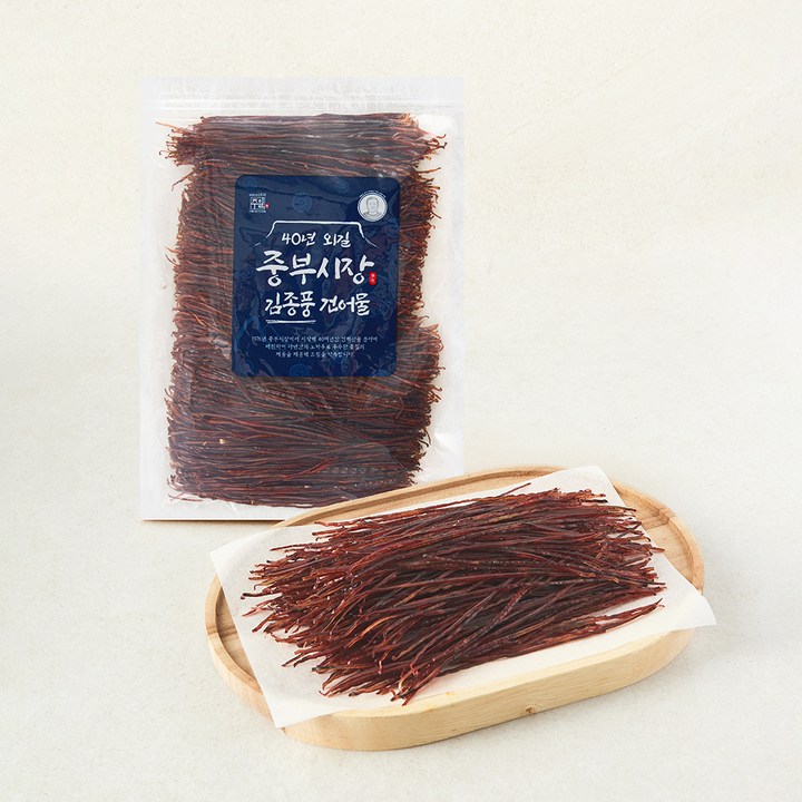 주일 40년외길 중부시장 김종풍 얇은 조미 오징어실채, 1개, 500g