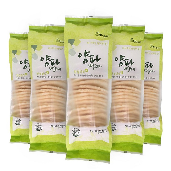 마시뜨레 양파 스낵 뻥과자, 100g, 5개