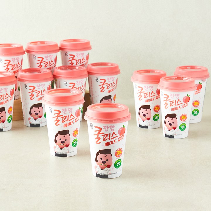 소와나무 잔망루피 쿨피스에이드 복숭아, 12개, 300ml