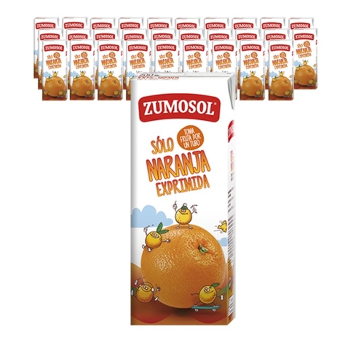 주모솔 100% 착즙 오렌지 주스, 200ml, 30개