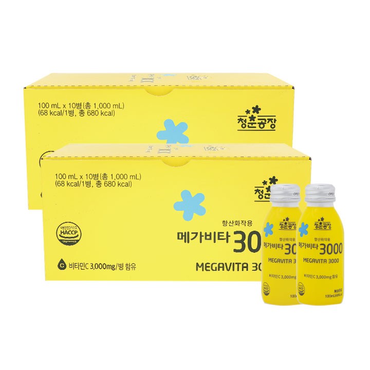 청춘공장 메가비타3000, 100ml, 20개