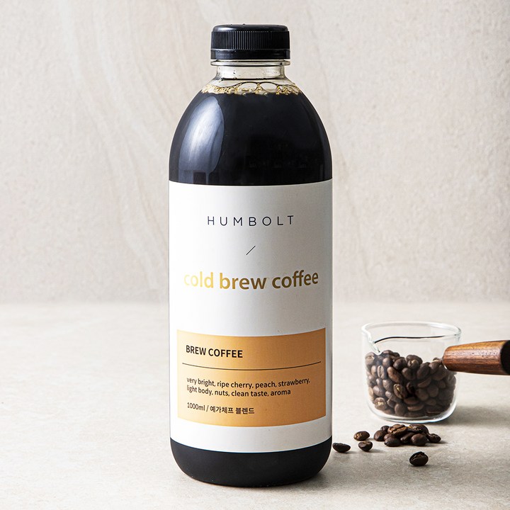 훔볼트 예가체프 블렌드 콜드브루 커피, 1L, 1개