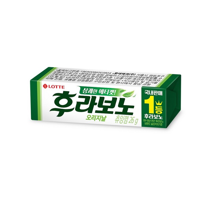 롯데웰푸드 후라보노 오리지날 츄잉껌 9p, 26g, 1개