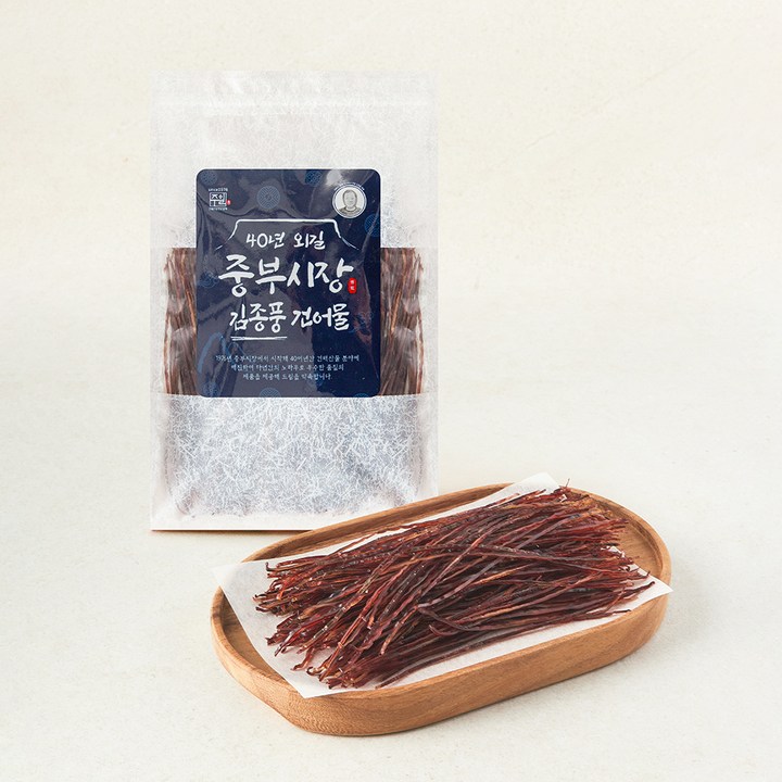 주일 40년외길 중부시장 김종풍 얇은 조미 오징어실채, 1개, 200g