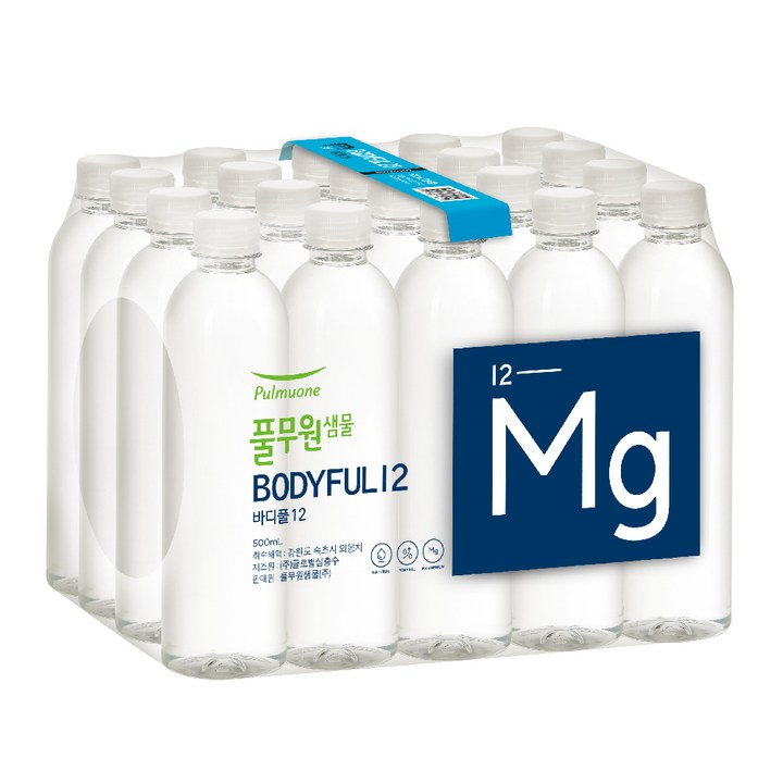 풀무원샘물 바디풀 12 해양심층수, 500ml, 20개