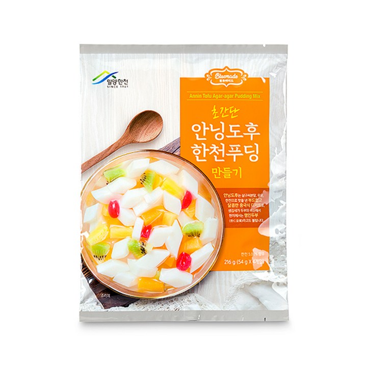밀양한천 안닝도후 한천푸딩 만들기 4개입, 216g, 1개