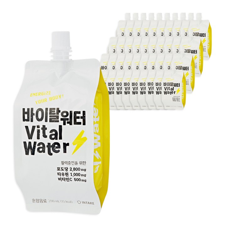 인테이크 바이탈워터, 200ml, 40개