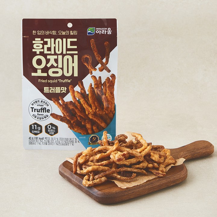 아라움 후라이드 오징어 트러플맛, 1개, 43g