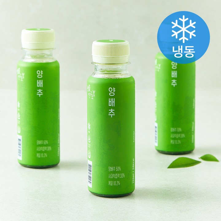 생즙연구소 양배추 (냉동), 3개, 120ml
