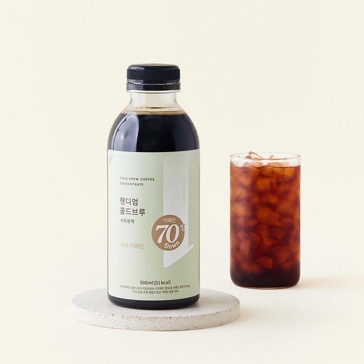 핸디엄 콜드브루 커피원액 로어 카페인, 1개, 500ml