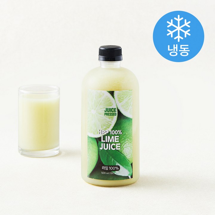 주스프레스드 HPP 100% 라임 주스 (냉동), 1개, 500ml