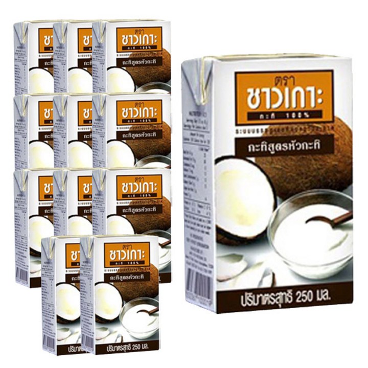 차오코 코코넛 크림, 250ml, 12개