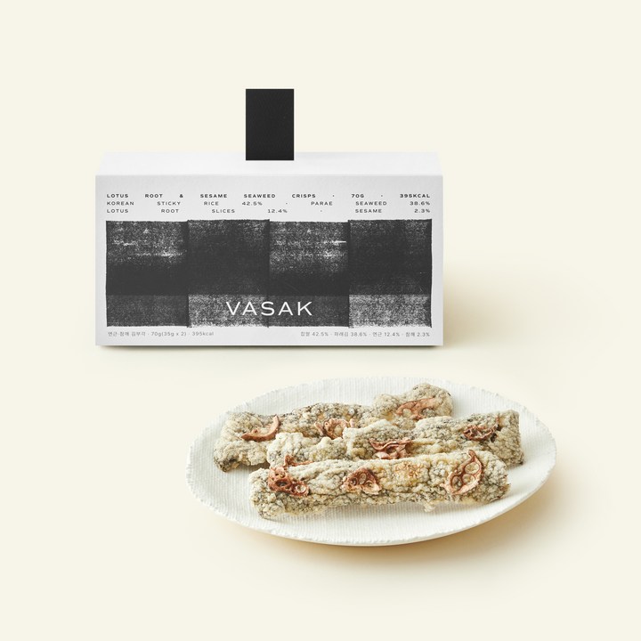 VASAK 바삭 시그니처 연근 참깨 김부각 2개입, 70g, 1개