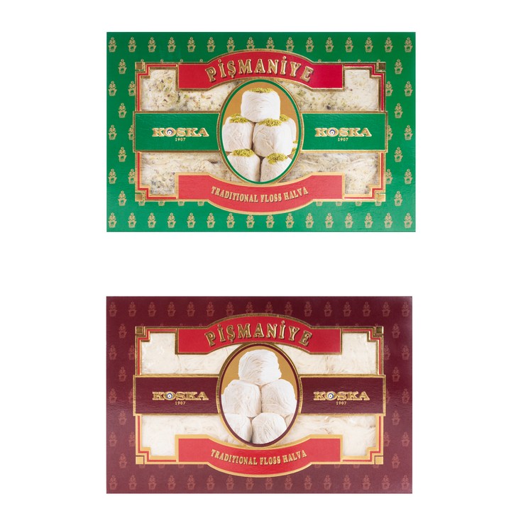 코스카 피스마니에 솜사탕 플레인 250g + 피스타치오 250g 세트, 1세트
