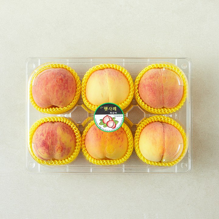 햇사레 당도선별 부드러운 황도복숭아 4~7입, 1개, 1.25kg
