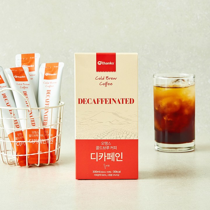 오땡스 콜드브루 커피 디카페인 10개입, 1개, 300ml